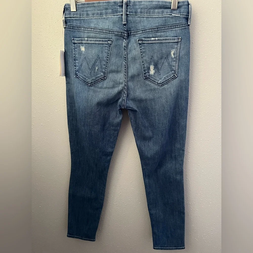 Mother The Looker Crop In Graffiti Girl Size 29 New - Picture 4 of 12